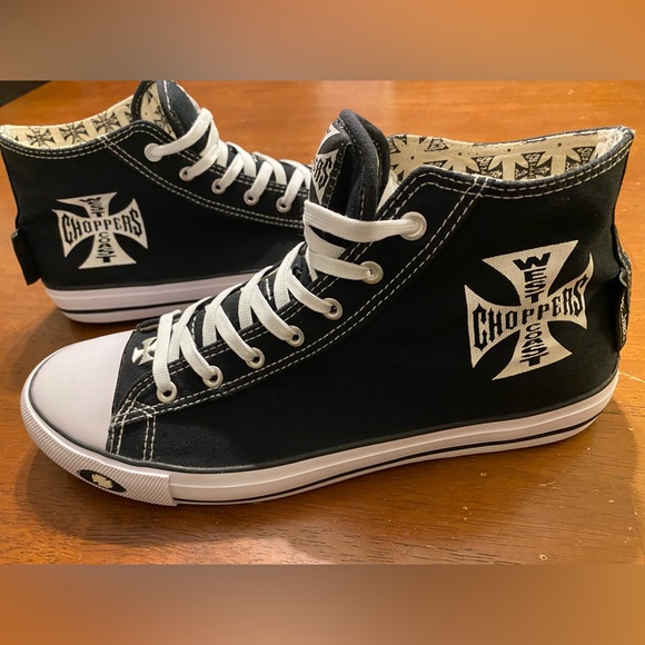 West Coast Choppers Other - West Coast Choppers Warrior Hi-Tops Black Jesse James Motorcycle WCC US M 11